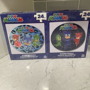4-Pack Spin Master Puzzles PJ Masks & Peppa Pig 24 Pieces Each Box - New Sealed